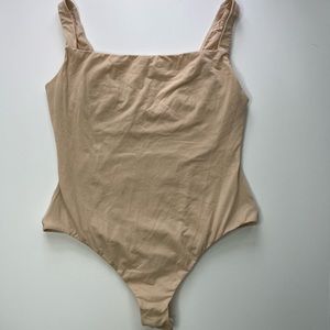 2/$40 SKIMS L Square Neck Bodysuit Fits Everybody Super Soft Shapewear Nude